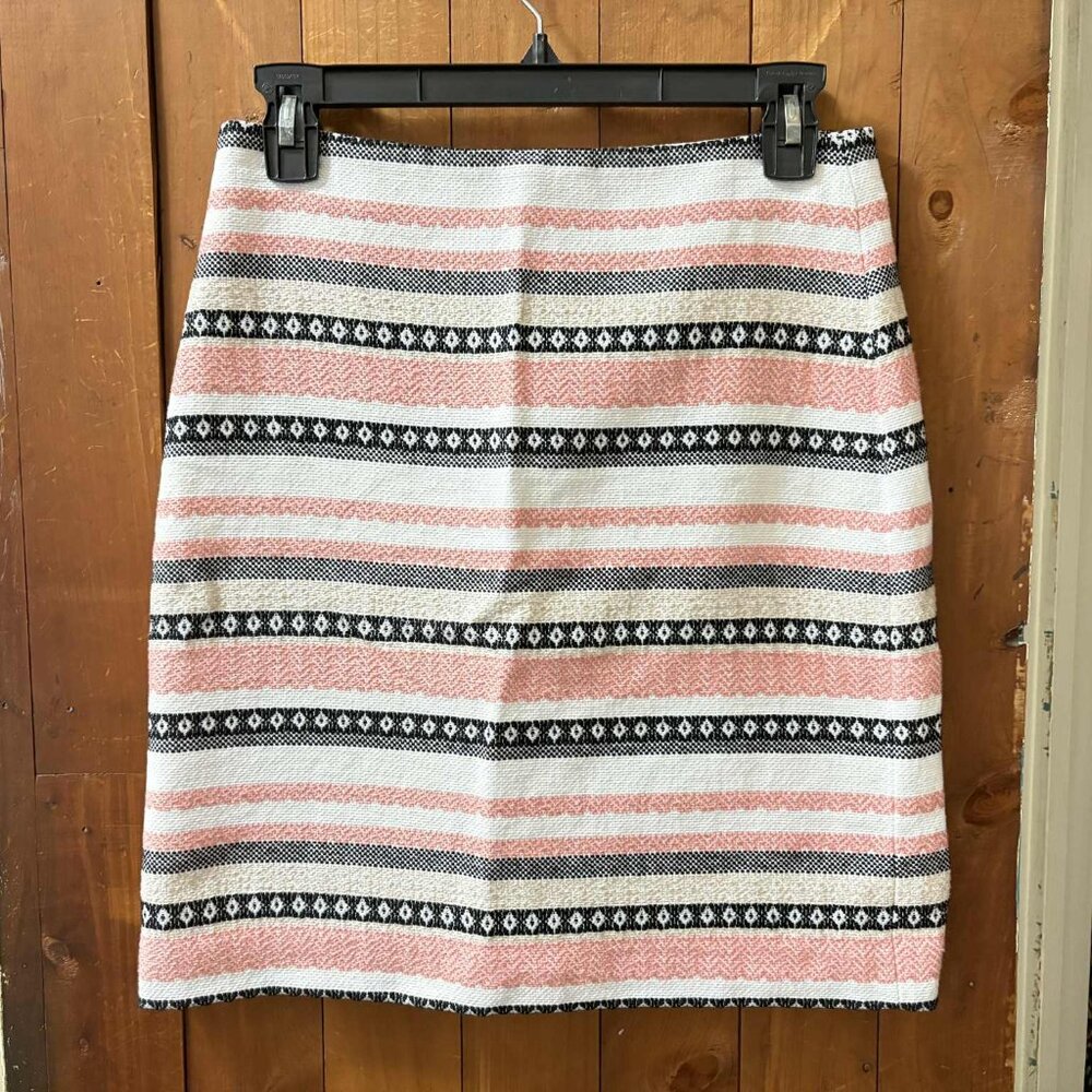LOFT Striped Mini Skirt